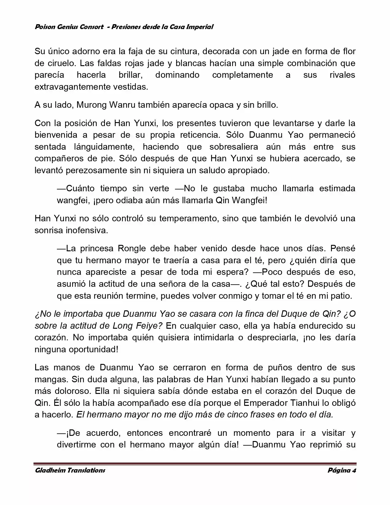 Poison Genious Consort (Novela) - Capítulo 149 - Página 4 - LectorTMOo