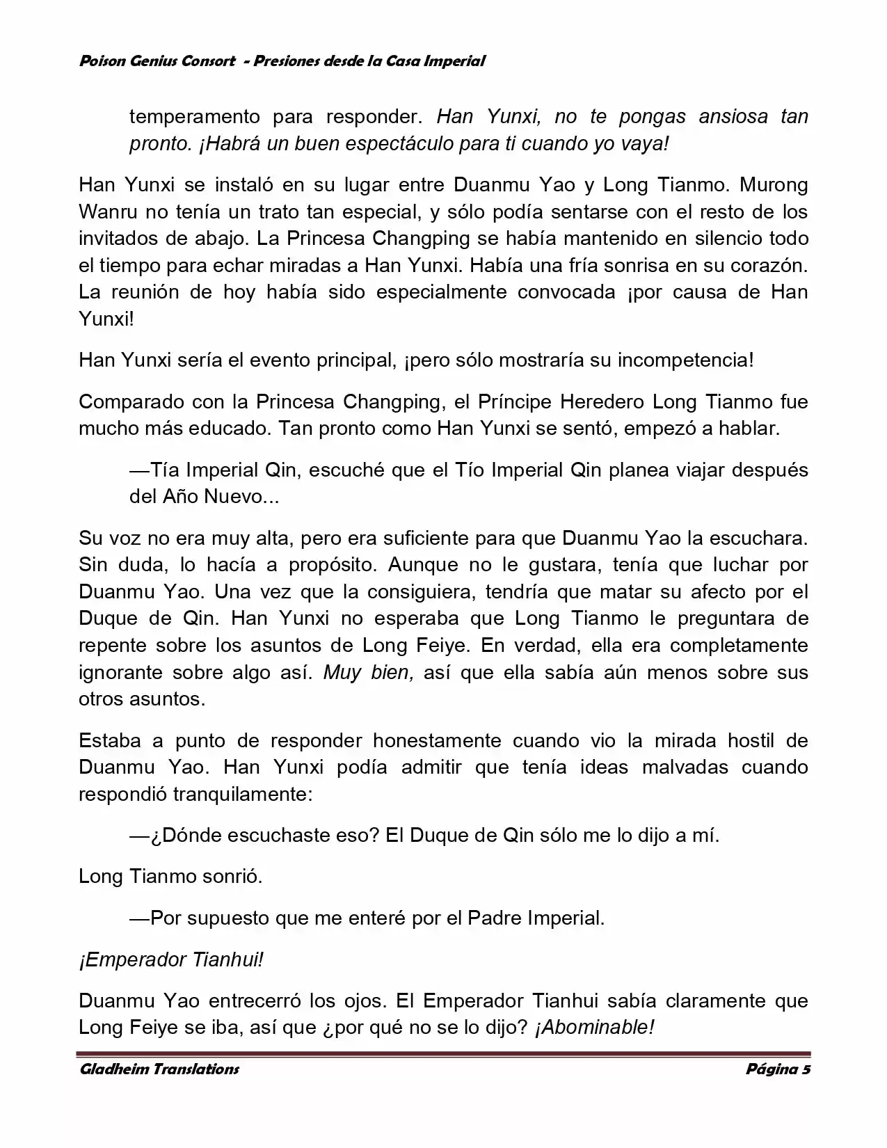 Poison Genious Consort (Novela) - Capítulo 149 - Página 5 - LectorTMOo