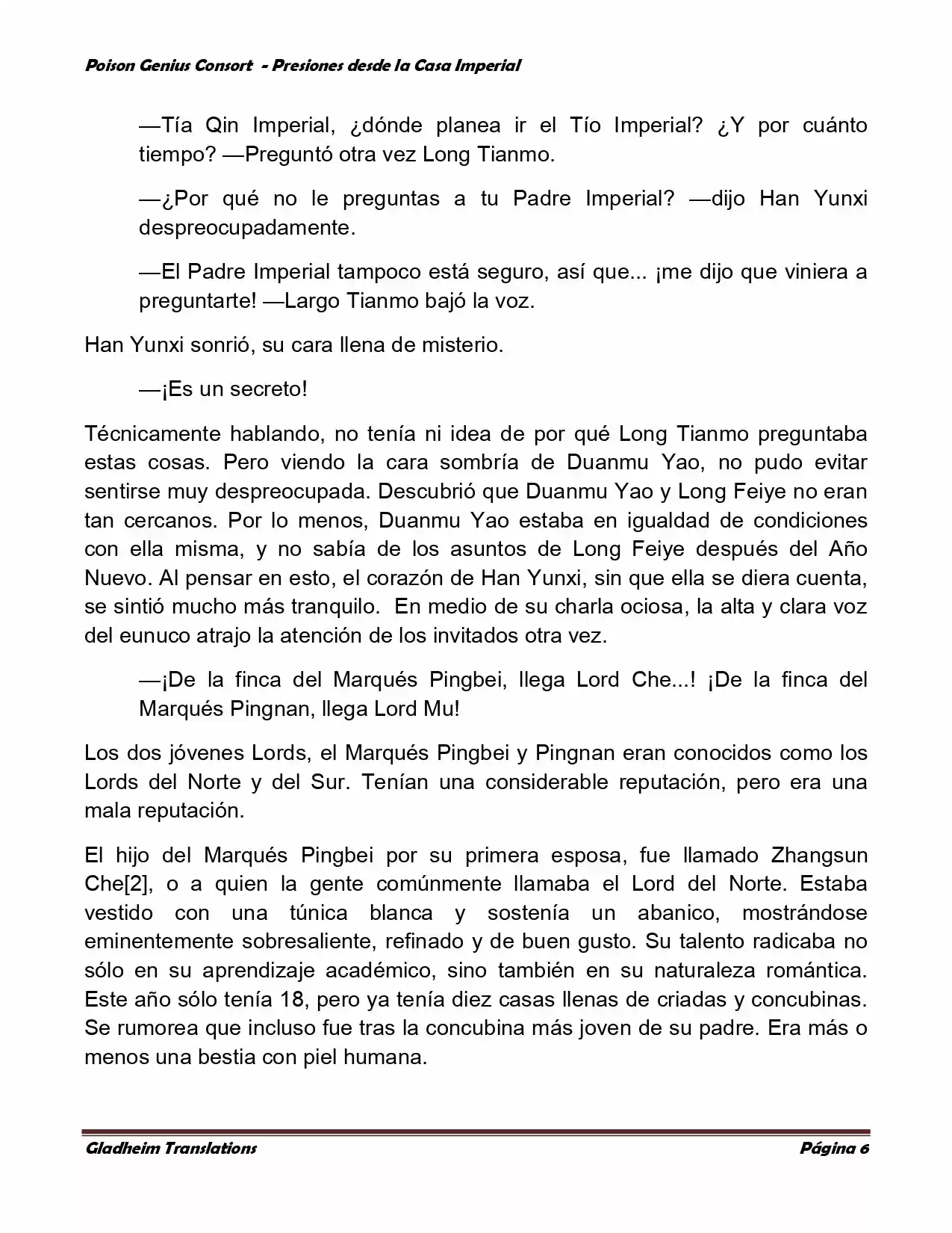Poison Genious Consort (Novela) - Capítulo 149 - Página 6 - LectorTMOo