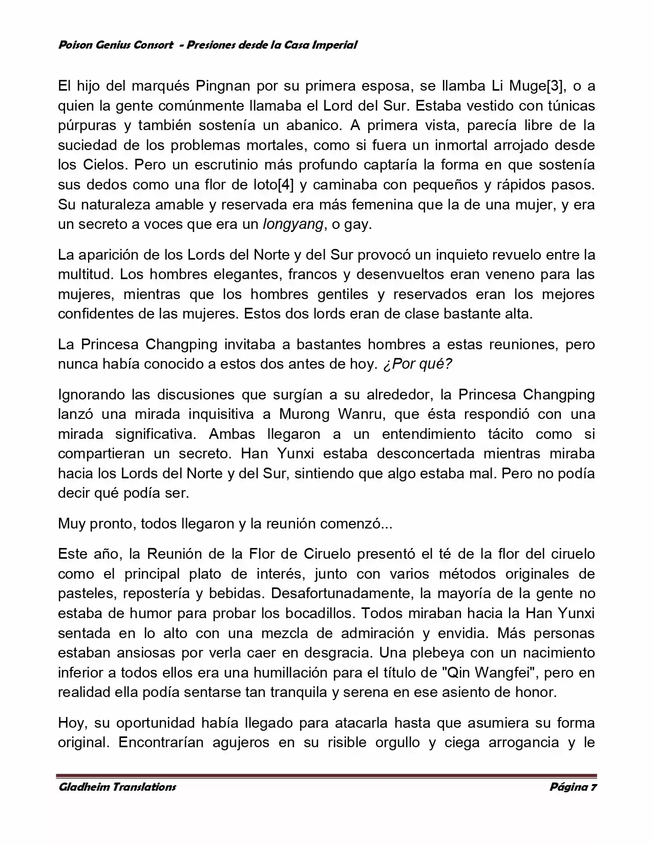 Poison Genious Consort (Novela) - Capítulo 149 - Página 7 - LectorTMOo