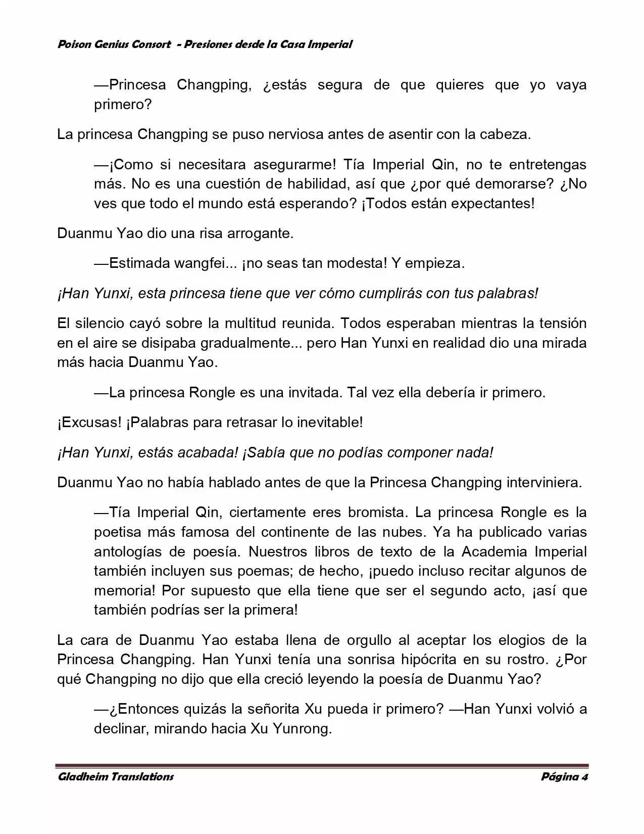 Poison Genious Consort (Novela) - Capítulo 150 - Página 4 - LectorTMOo