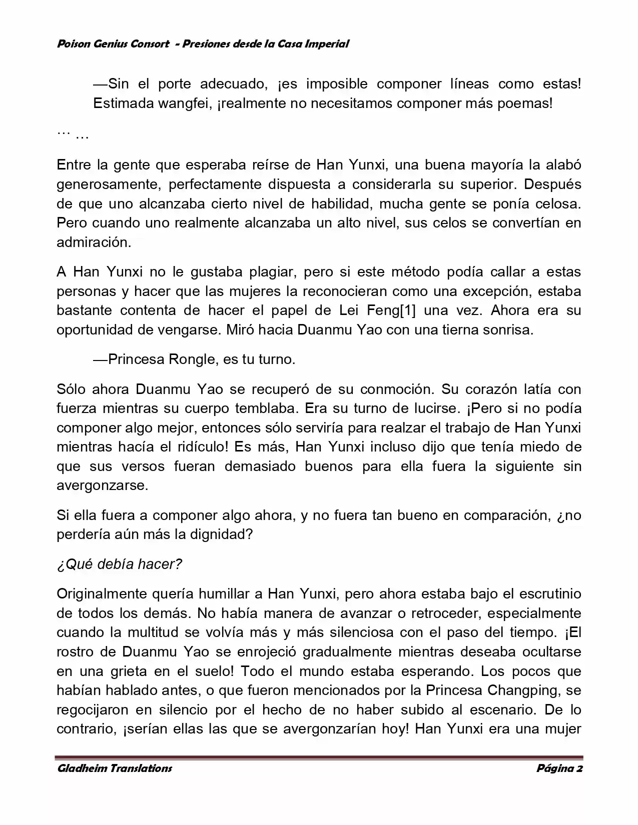 Poison Genious Consort (Novela) - Capítulo 151 - Página 2 - LectorTMOo