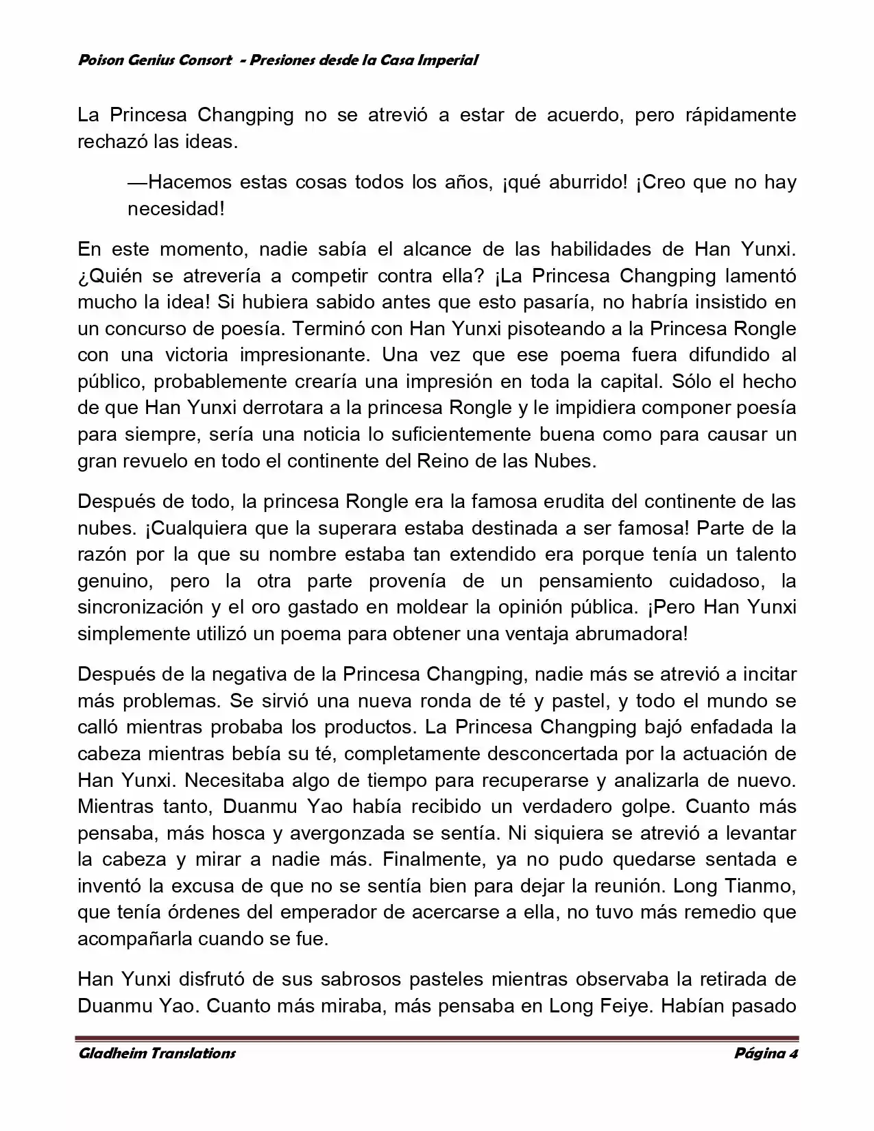 Poison Genious Consort (Novela) - Capítulo 151 - Página 4 - LectorTMOo
