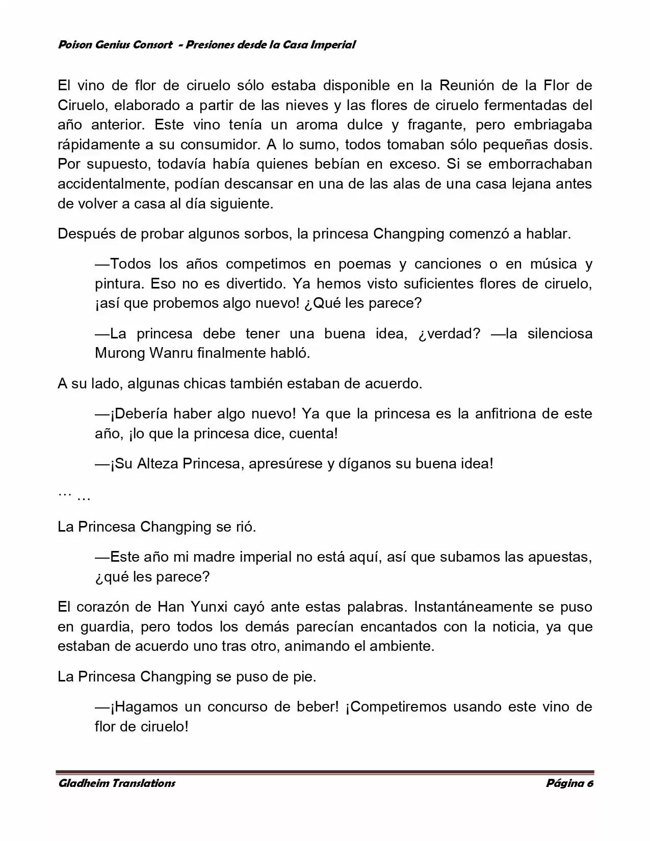 Poison Genious Consort (Novela) - Capítulo 151 - Página 6 - LectorTMOo