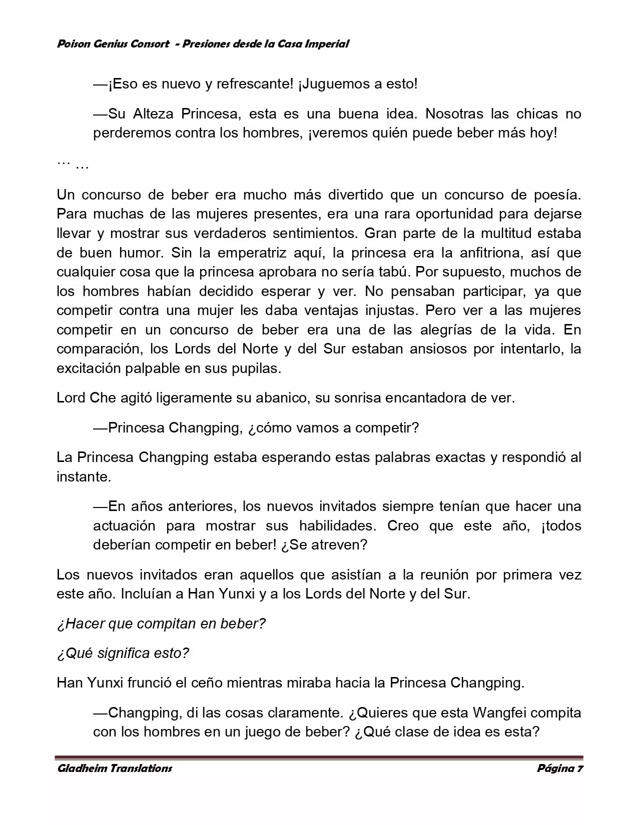 Poison Genious Consort (Novela) - Capítulo 151 - Página 7 - LectorTMOo