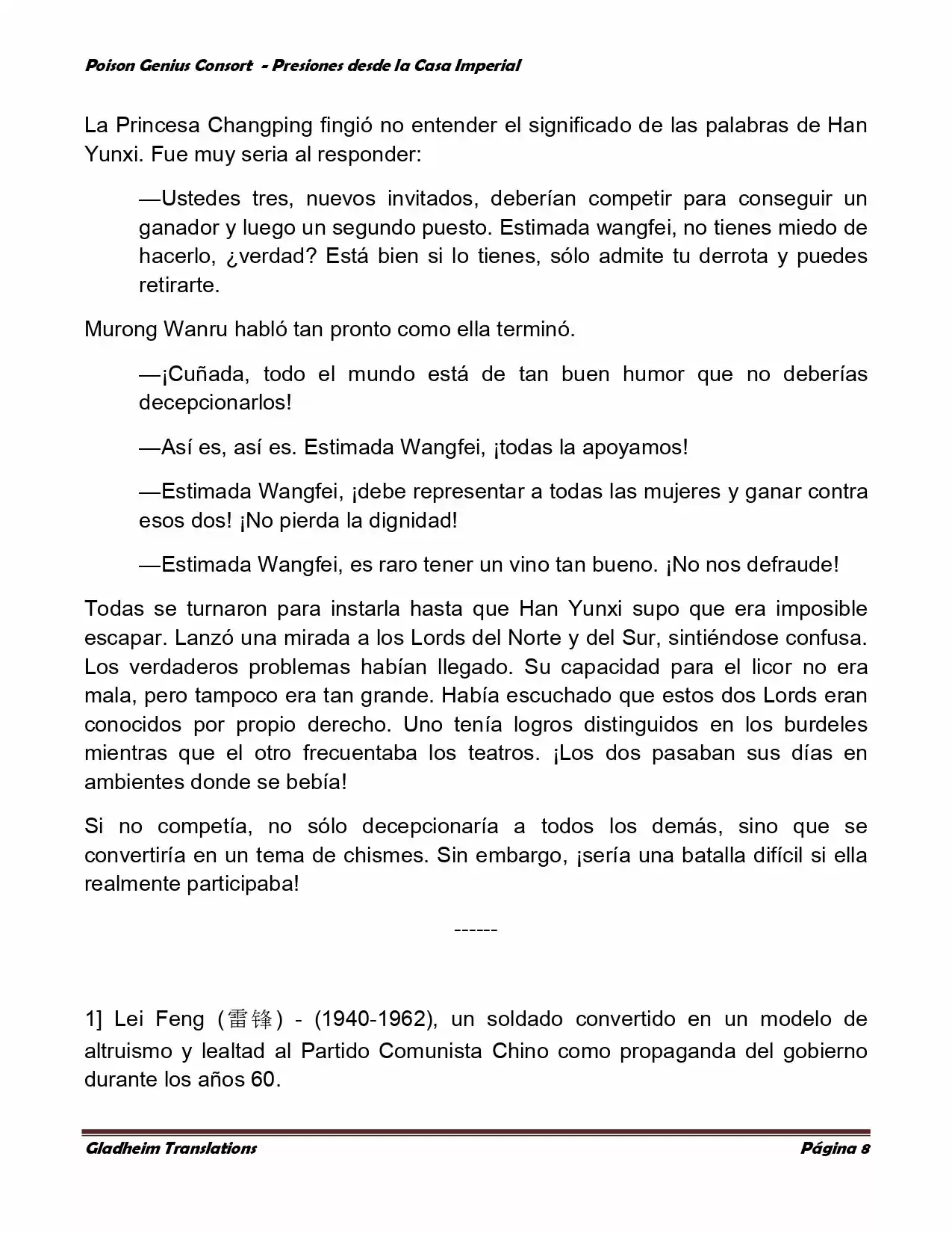 Poison Genious Consort (Novela) - Capítulo 151 - Página 8 - LectorTMOo