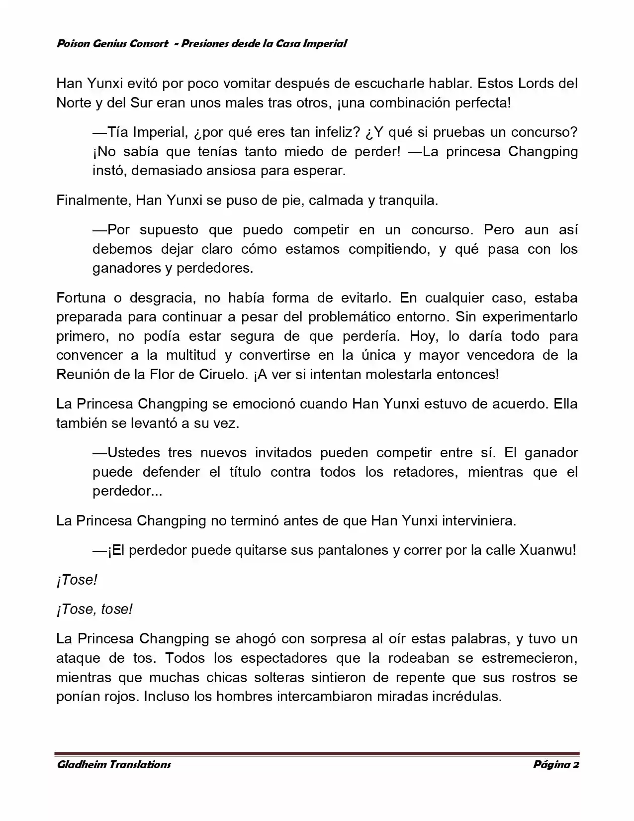 Poison Genious Consort (Novela) - Capítulo 152 - Página 2 - LectorTMOo