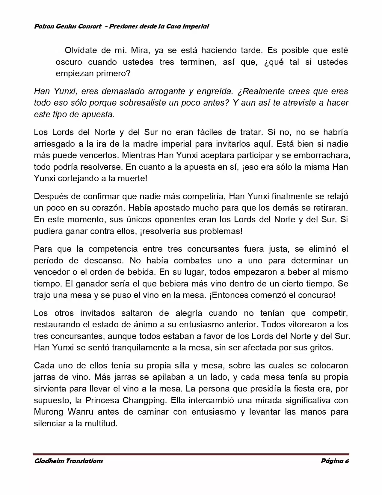 Poison Genious Consort (Novela) - Capítulo 152 - Página 6 - LectorTMOo