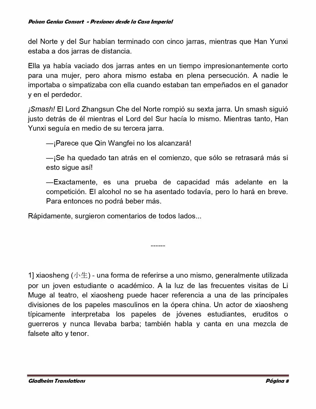 Poison Genious Consort (Novela) - Capítulo 152 - Página 8 - LectorTMOo