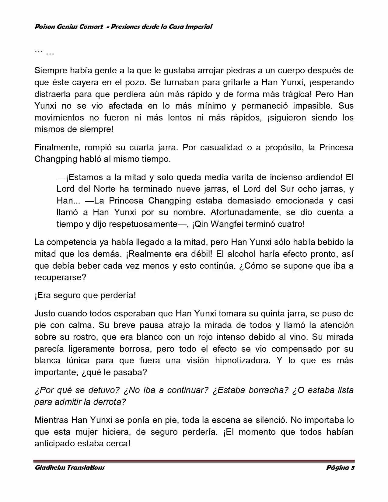 Poison Genious Consort (Novela) - Capítulo 153 - Página 3 - LectorTMOo
