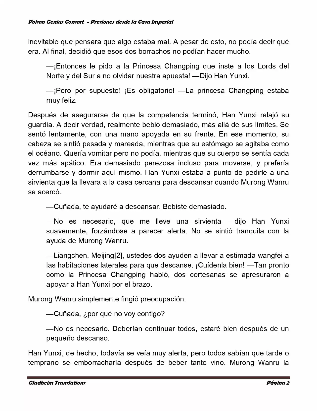 Poison Genious Consort (Novela) - Capítulo 154 - Página 2 - LectorTMOo