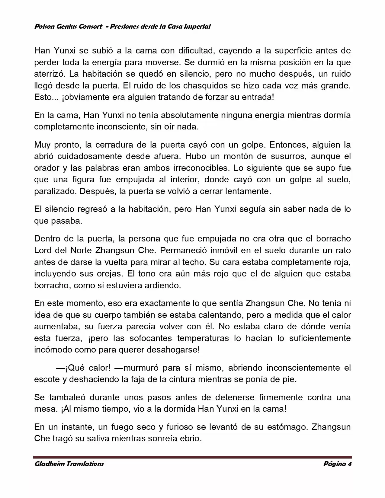 Poison Genious Consort (Novela) - Capítulo 154 - Página 4 - LectorTMOo