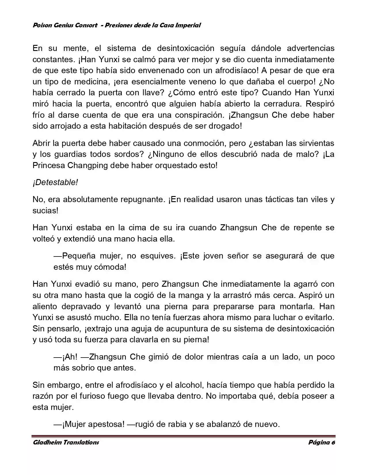 Poison Genious Consort (Novela) - Capítulo 154 - Página 6 - LectorTMOo