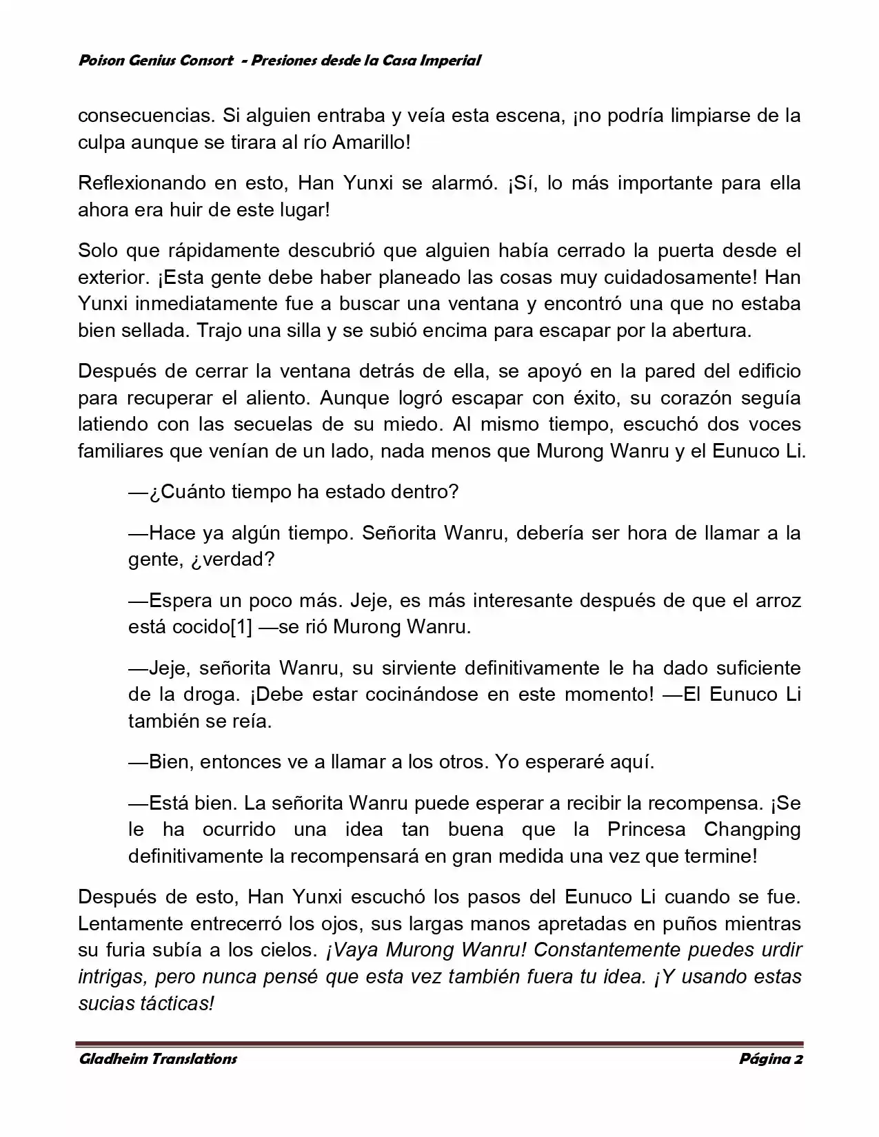 Poison Genious Consort (Novela) - Capítulo 155 - Página 2 - LectorTMOo