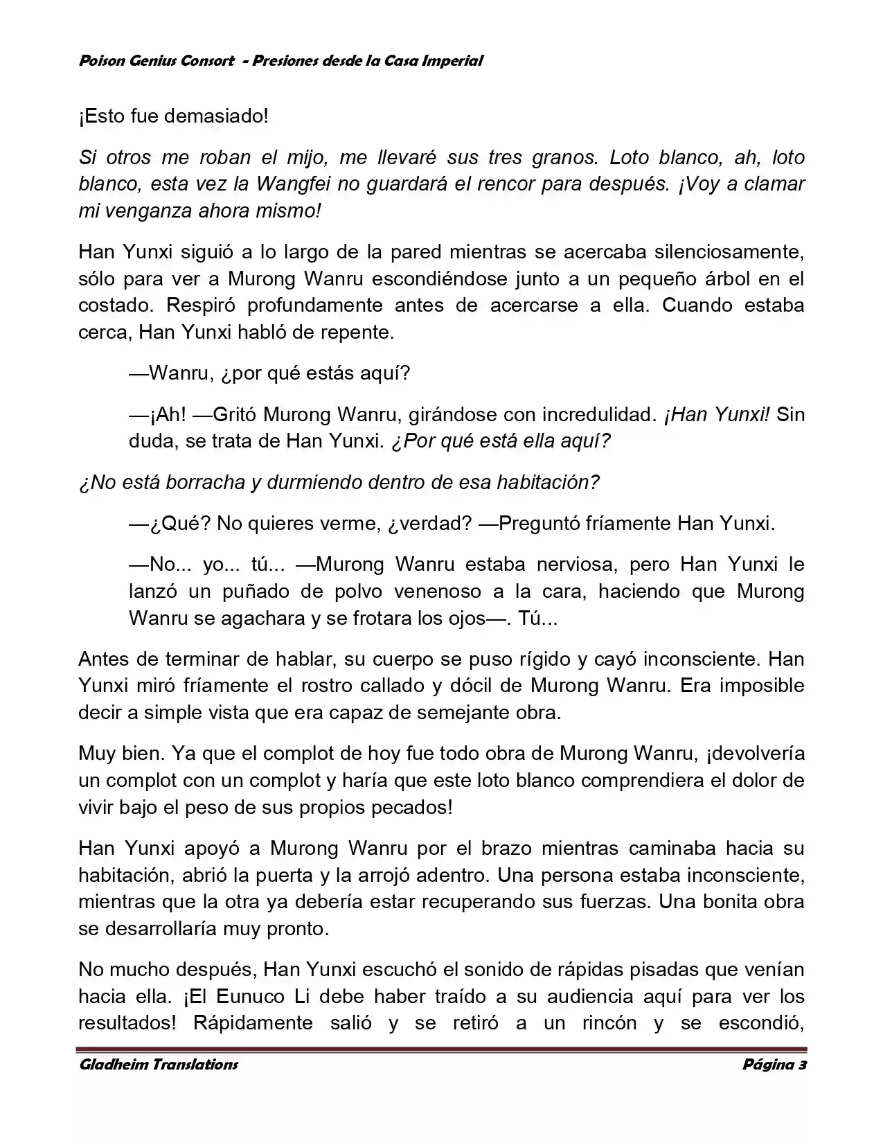 Poison Genious Consort (Novela) - Capítulo 155 - Página 3 - LectorTMOo