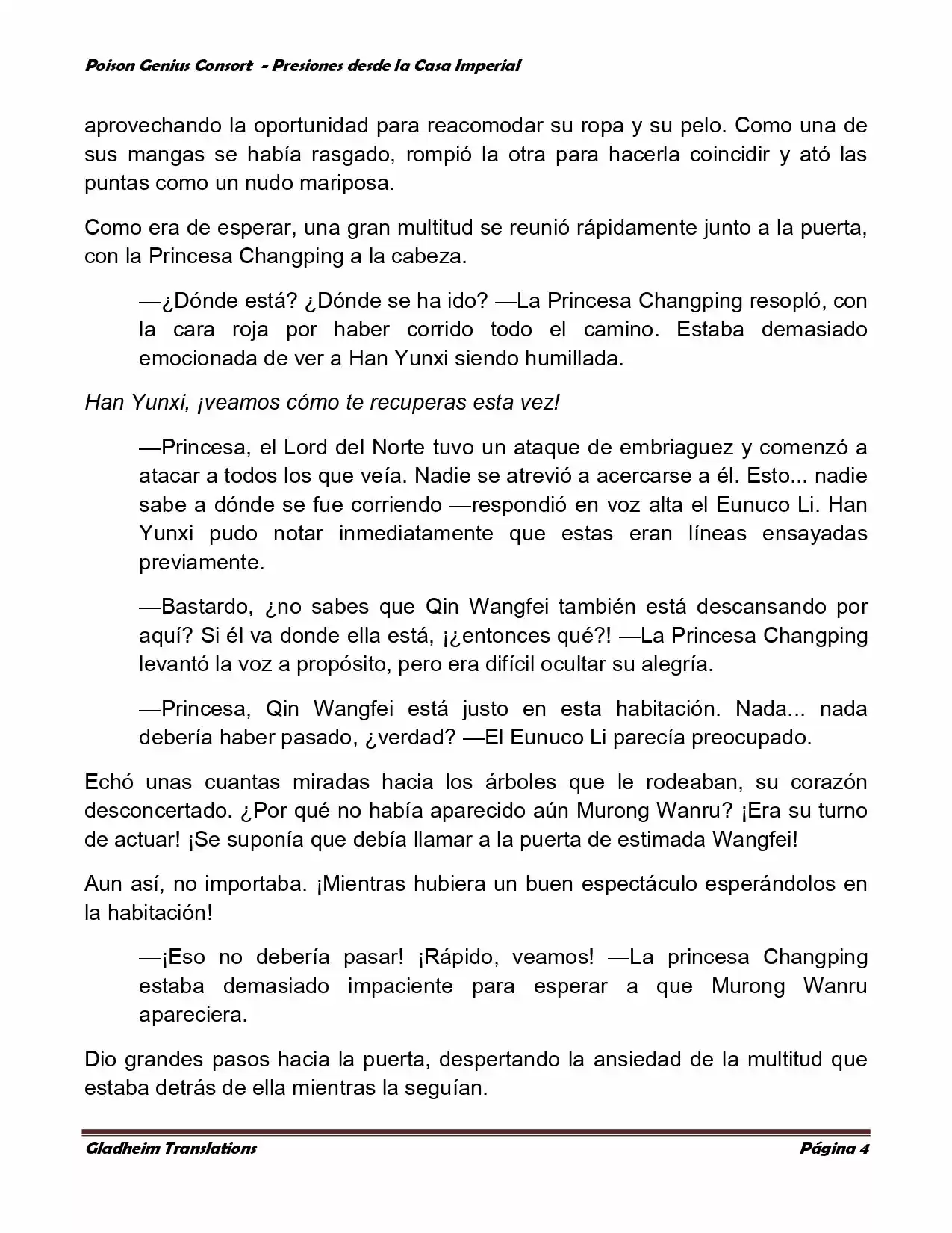 Poison Genious Consort (Novela) - Capítulo 155 - Página 4 - LectorTMOo