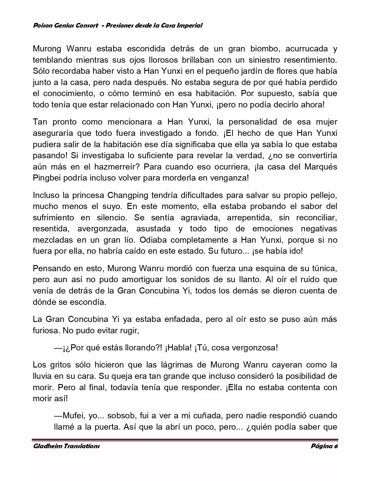 Poison Genious Consort (Novela) - Capítulo 156 - Página 6 - LectorTMOo