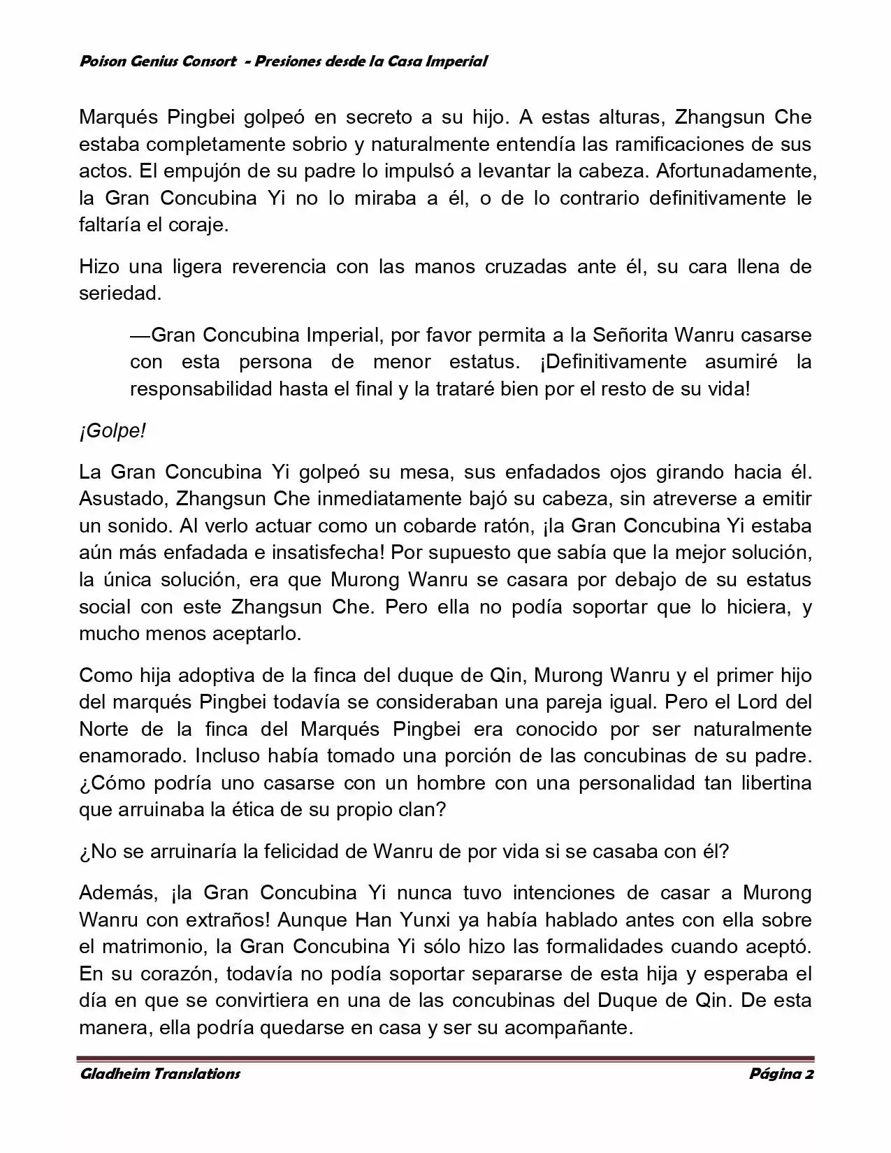 Poison Genious Consort (Novela) - Capítulo 157 - Página 2 - LectorTMOo