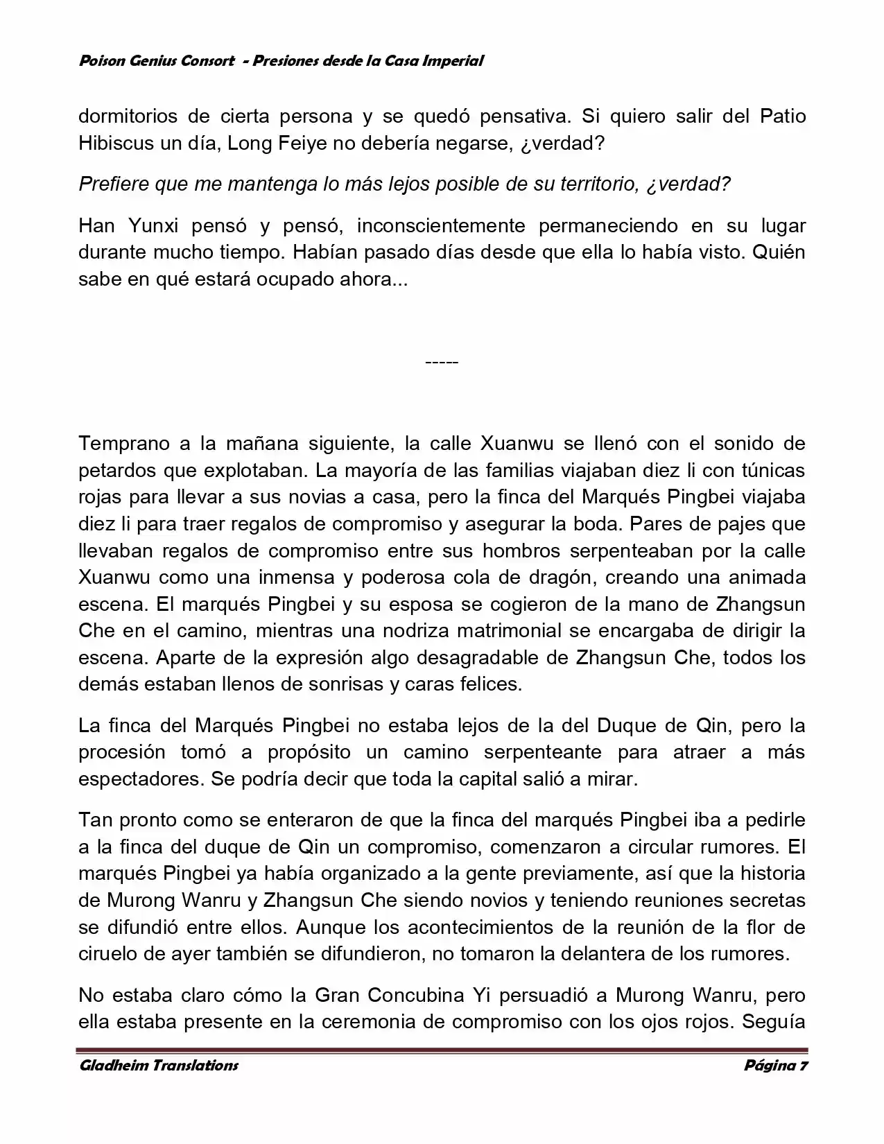 Poison Genious Consort (Novela) - Capítulo 157 - Página 7 - LectorTMOo