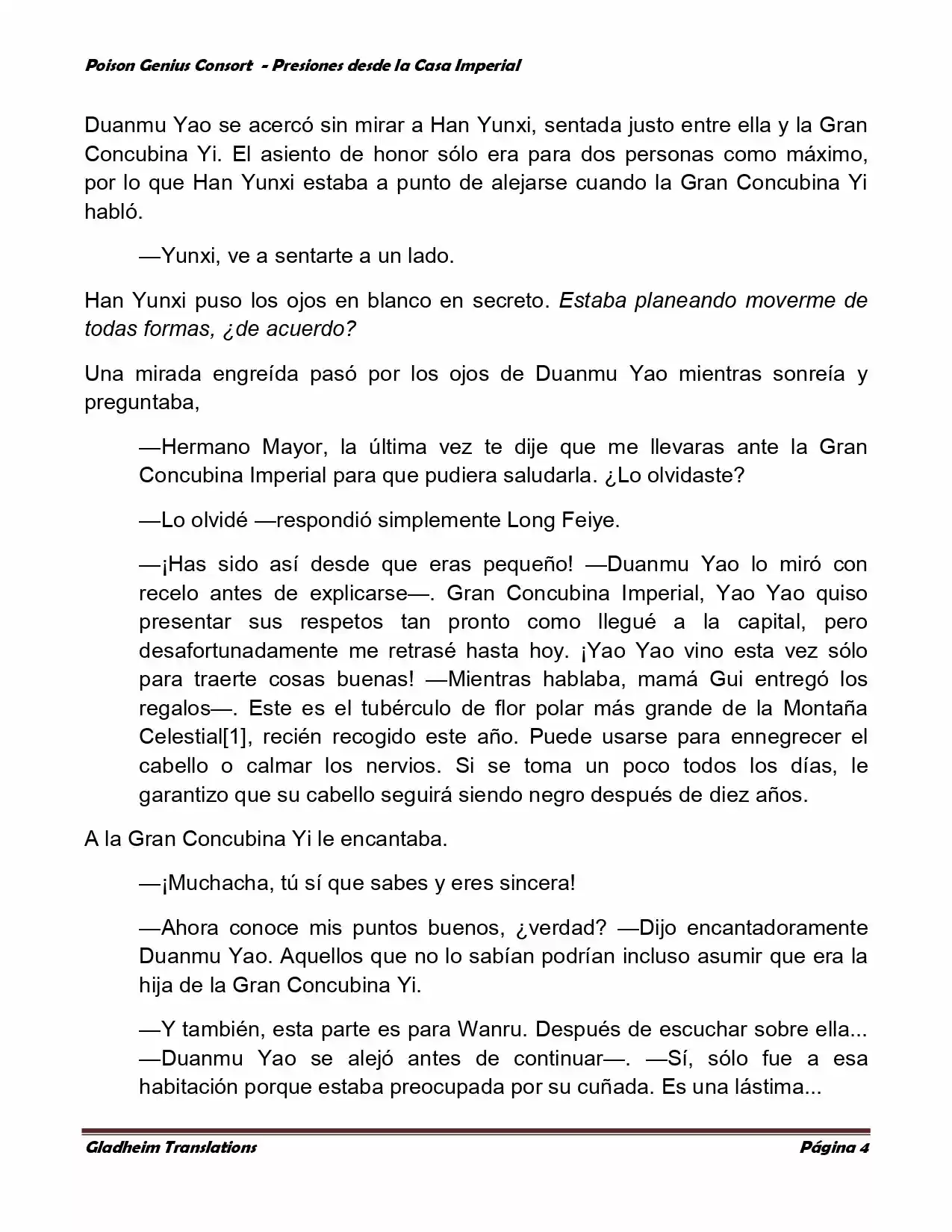 Poison Genious Consort (Novela) - Capítulo 158 - Página 4 - LectorTMOo