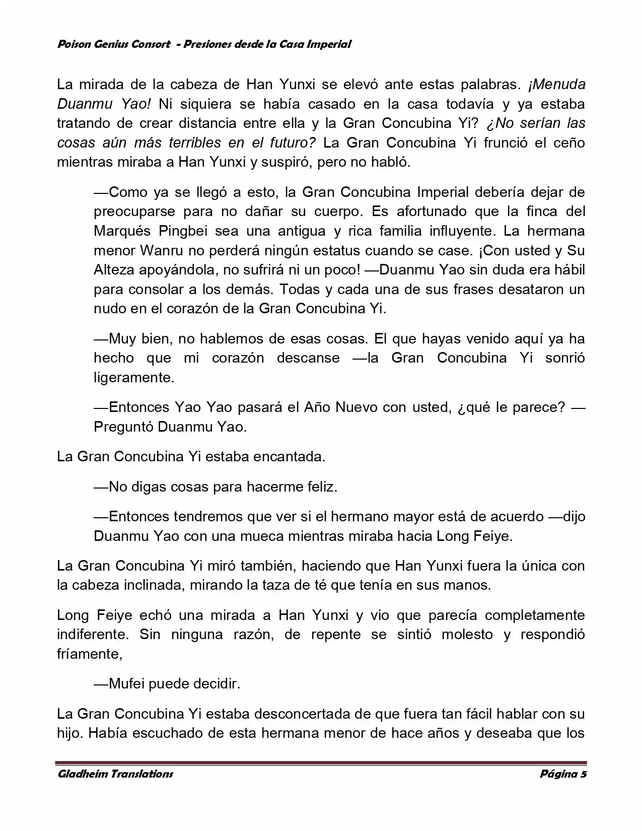 Poison Genious Consort (Novela) - Capítulo 158 - Página 5 - LectorTMOo