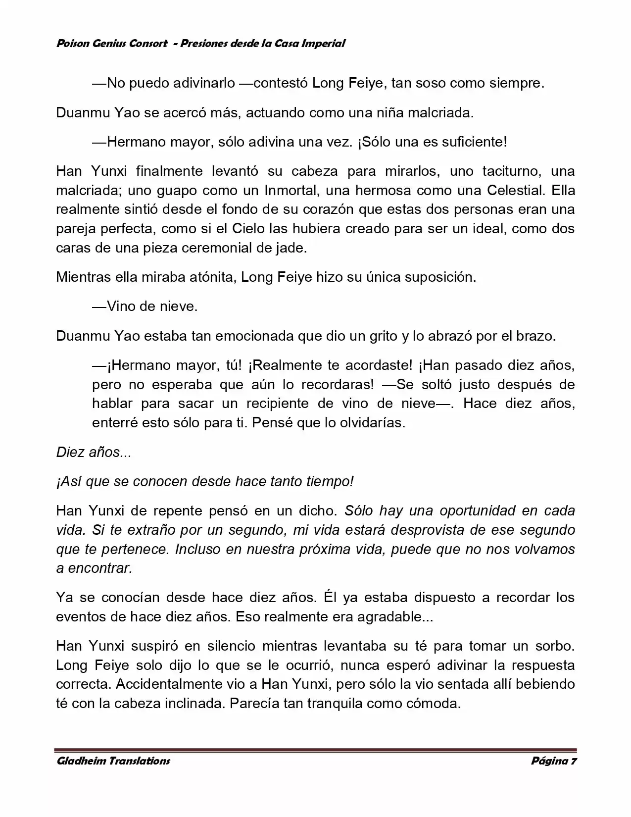 Poison Genious Consort (Novela) - Capítulo 158 - Página 7 - LectorTMOo