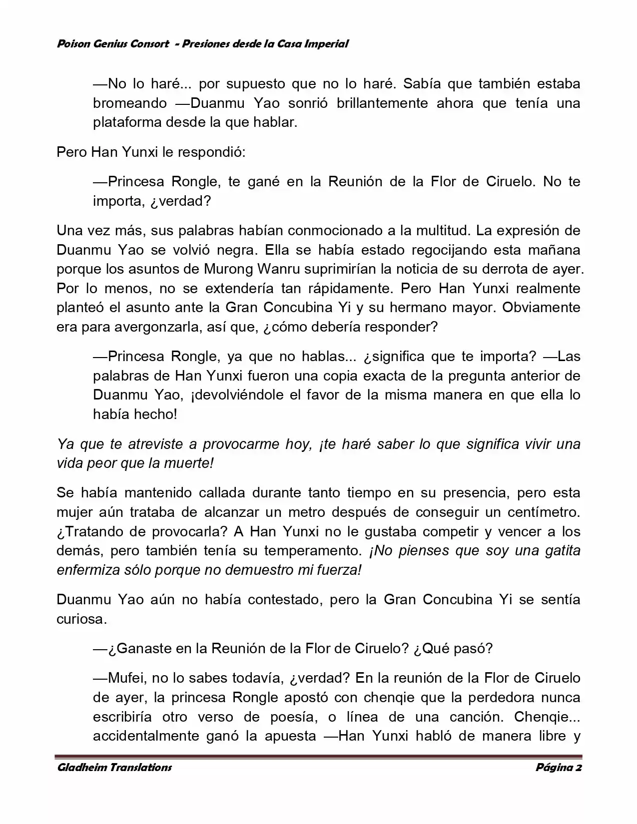 Poison Genious Consort (Novela) - Capítulo 159 - Página 2 - LectorTMOo