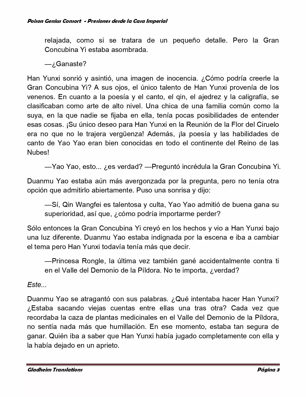 Poison Genious Consort (Novela) - Capítulo 159 - Página 3 - LectorTMOo