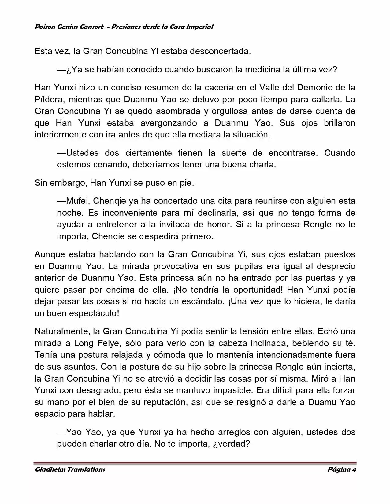 Poison Genious Consort (Novela) - Capítulo 159 - Página 4 - LectorTMOo