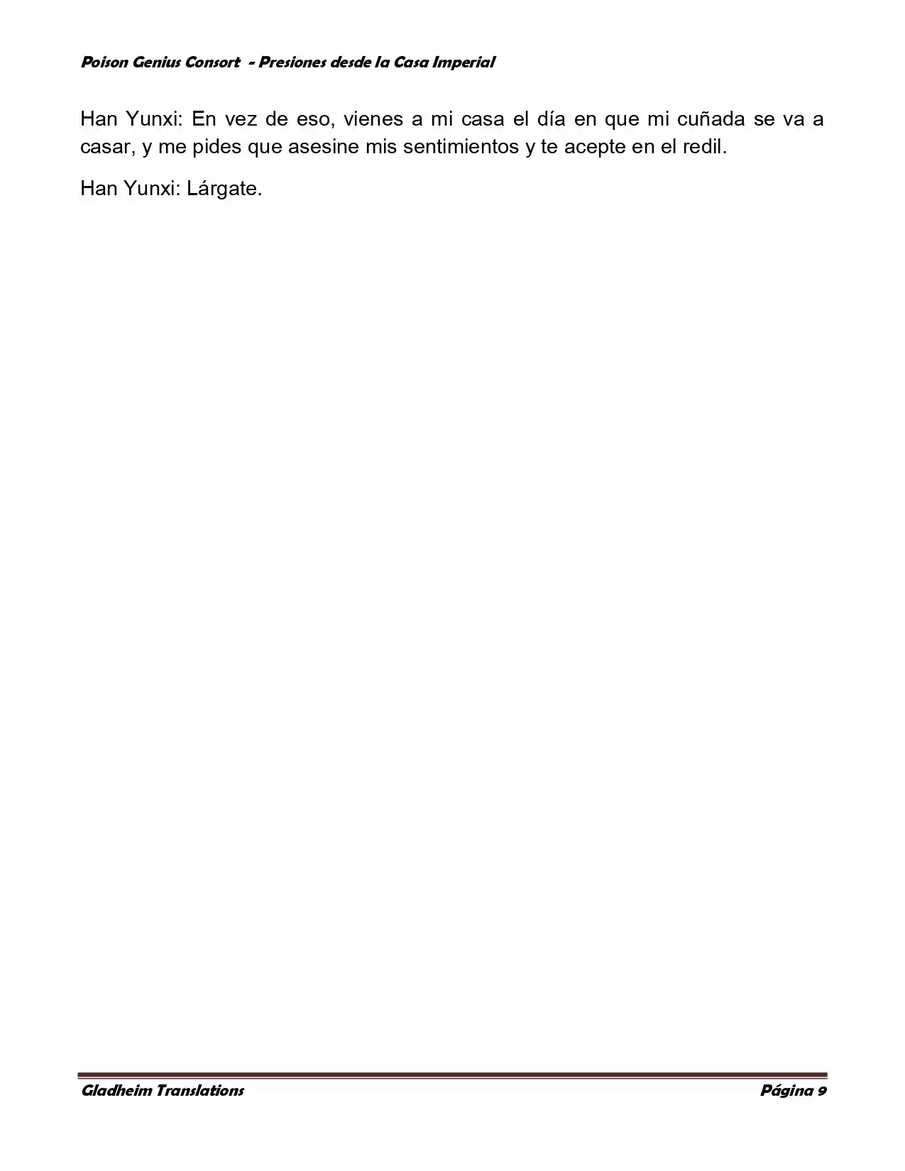 Poison Genious Consort (Novela) - Capítulo 159 - Página 9 - LectorTMOo