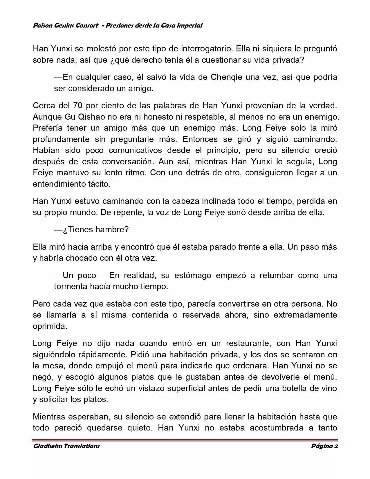 Poison Genious Consort (Novela) - Capítulo 160 - Página 2 - LectorTMOo