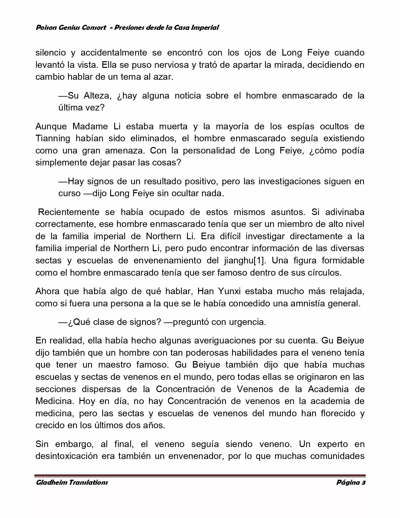 Poison Genious Consort (Novela) - Capítulo 160 - Página 3 - LectorTMOo