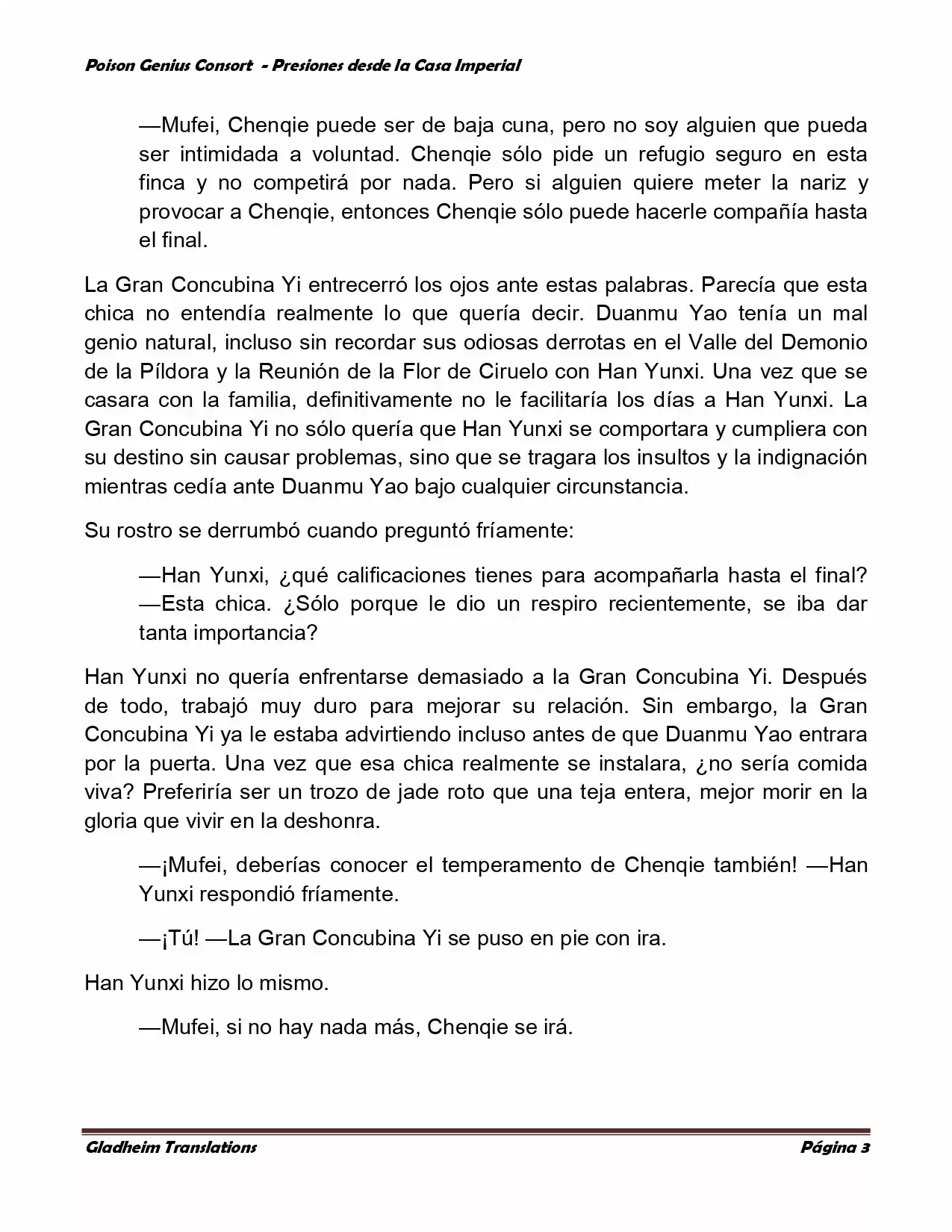 Poison Genious Consort (Novela) - Capítulo 161 - Página 3 - LectorTMOo