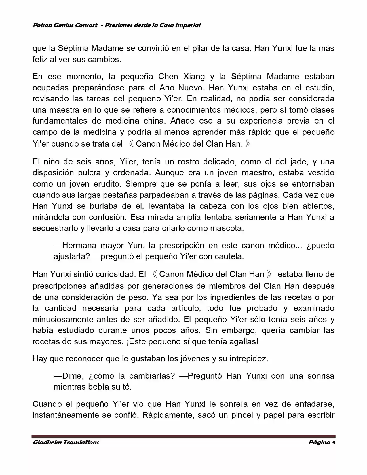 Poison Genious Consort (Novela) - Capítulo 161 - Página 5 - LectorTMOo
