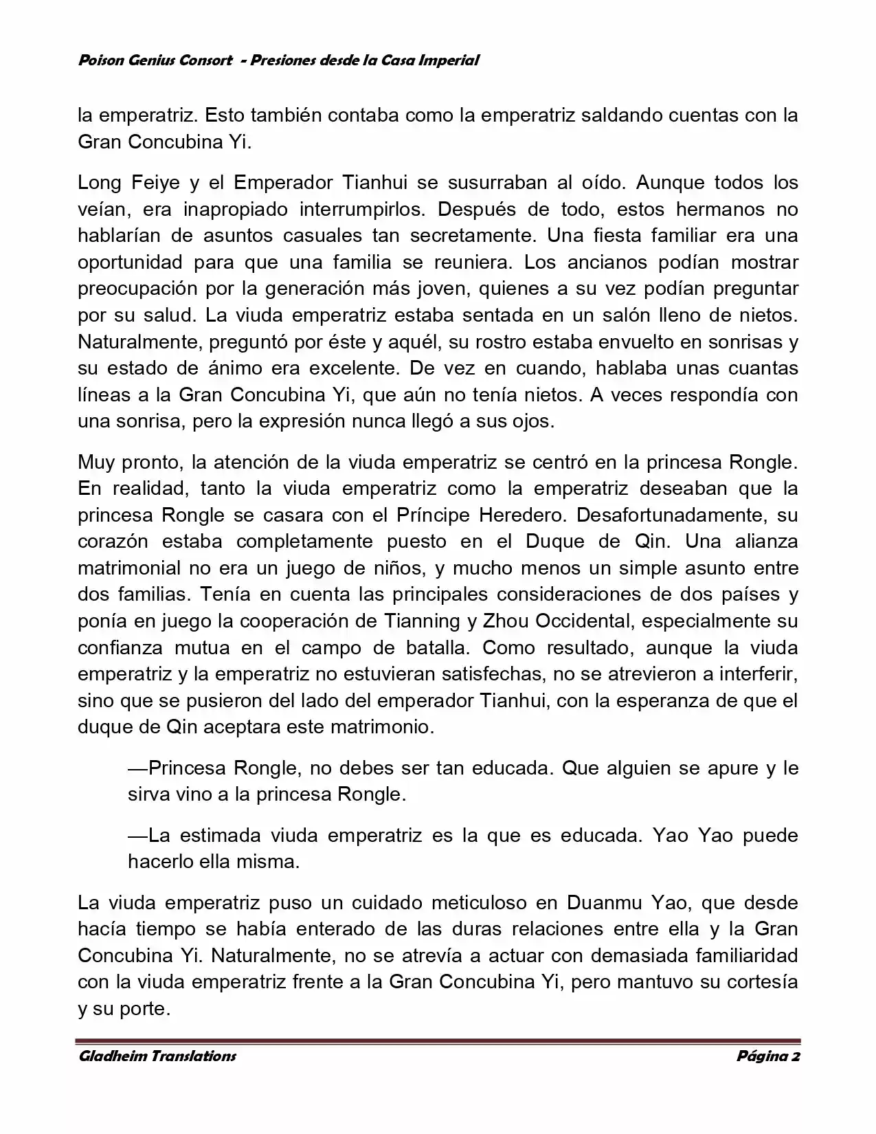 Poison Genious Consort (Novela) - Capítulo 162 - Página 2 - LectorTMOo