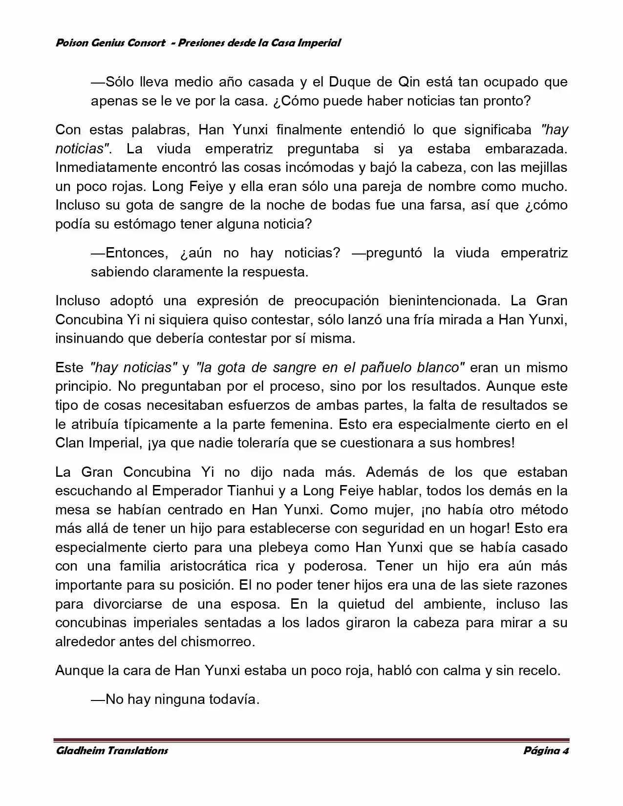 Poison Genious Consort (Novela) - Capítulo 162 - Página 4 - LectorTMOo