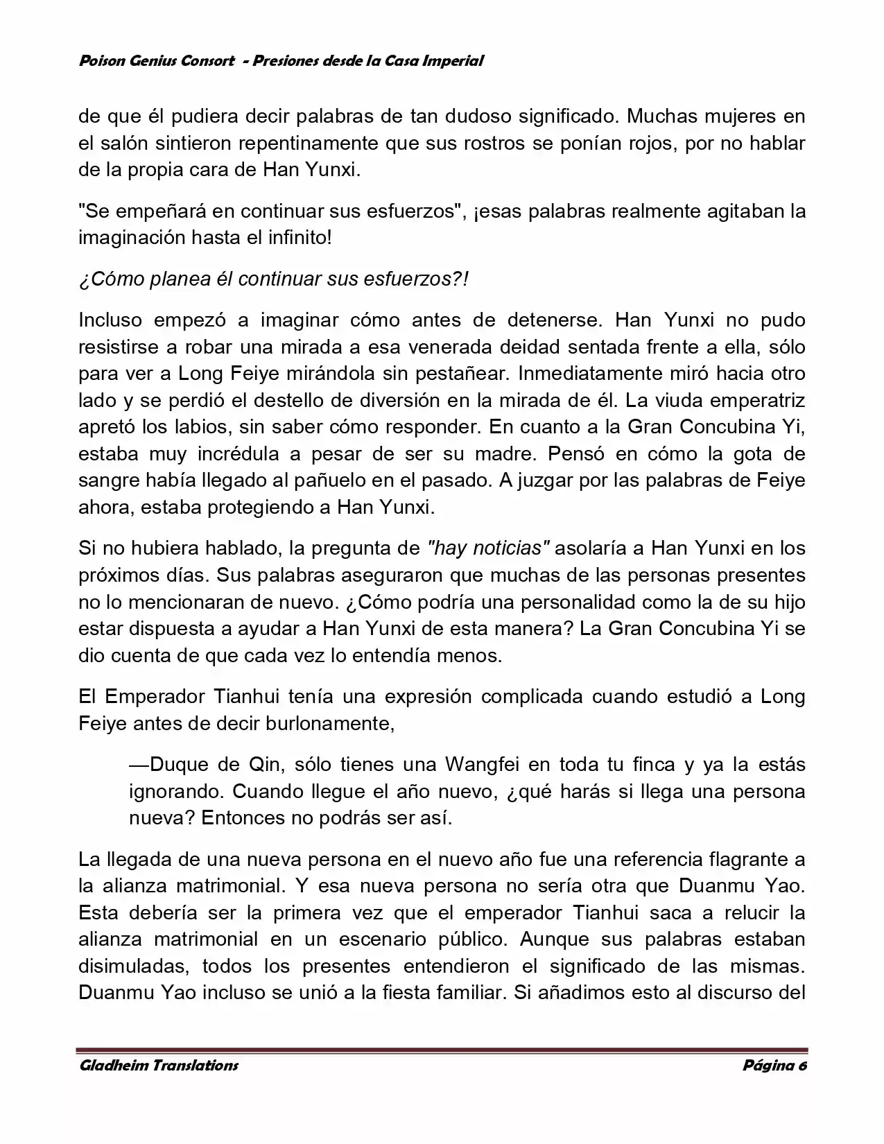 Poison Genious Consort (Novela) - Capítulo 162 - Página 6 - LectorTMOo