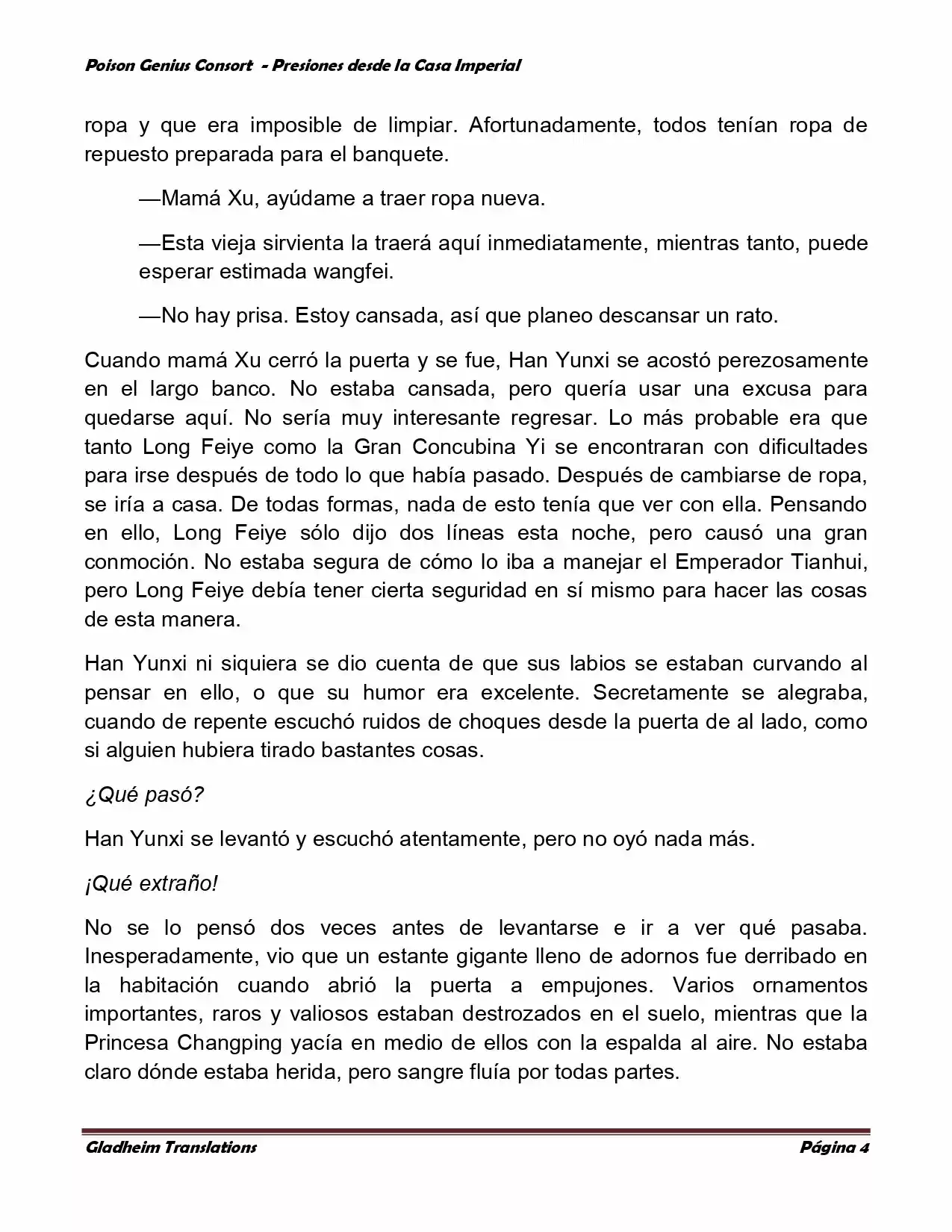 Poison Genious Consort (Novela) - Capítulo 163 - Página 4 - LectorTMOo