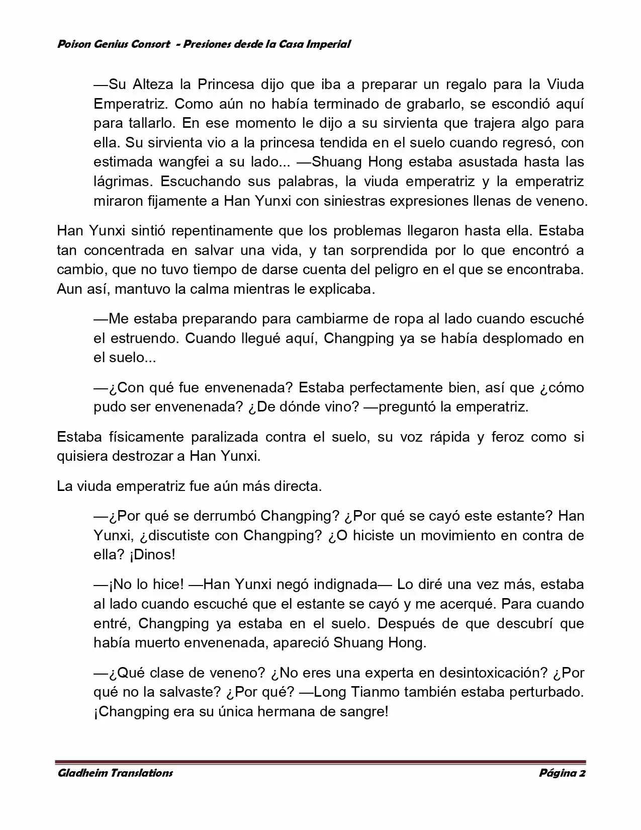 Poison Genious Consort (Novela) - Capítulo 164 - Página 2 - LectorTMOo