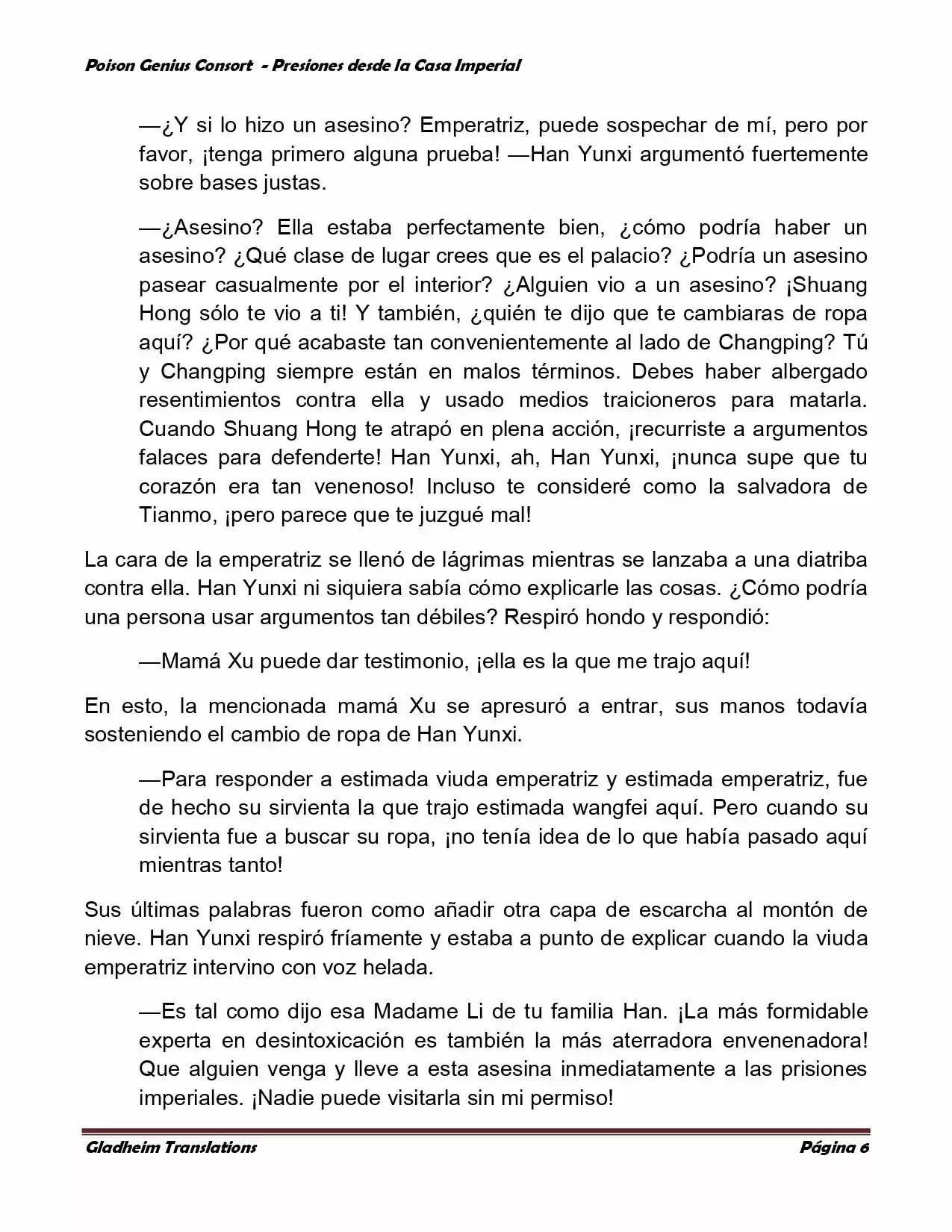 Poison Genious Consort (Novela) - Capítulo 164 - Página 6 - LectorTMOo