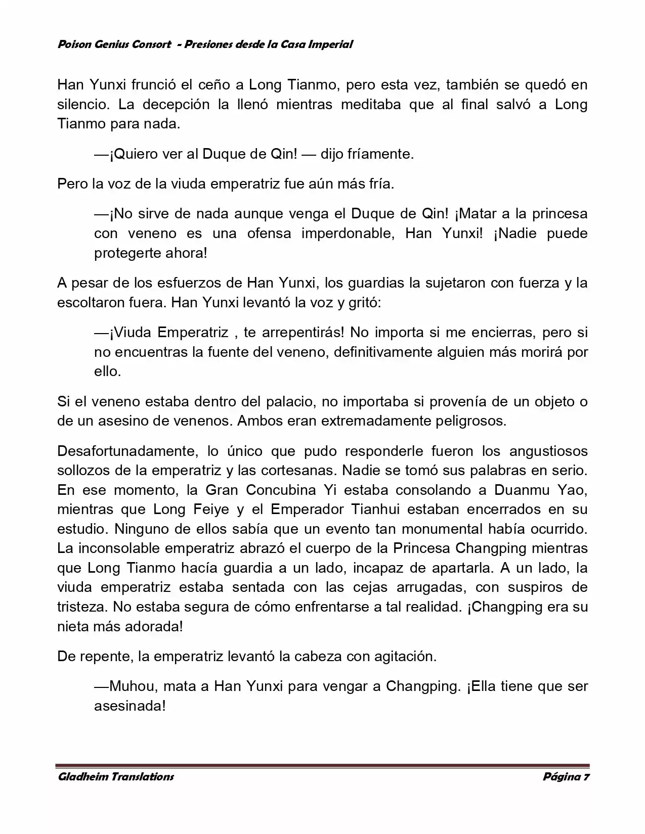 Poison Genious Consort (Novela) - Capítulo 164 - Página 7 - LectorTMOo