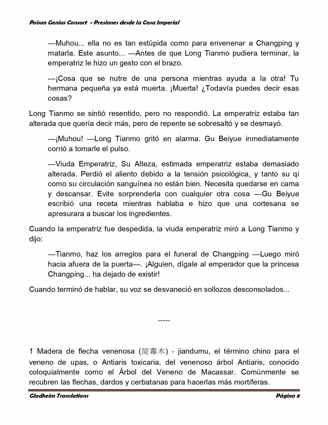 Poison Genious Consort (Novela) - Capítulo 164 - Página 8 - LectorTMOo