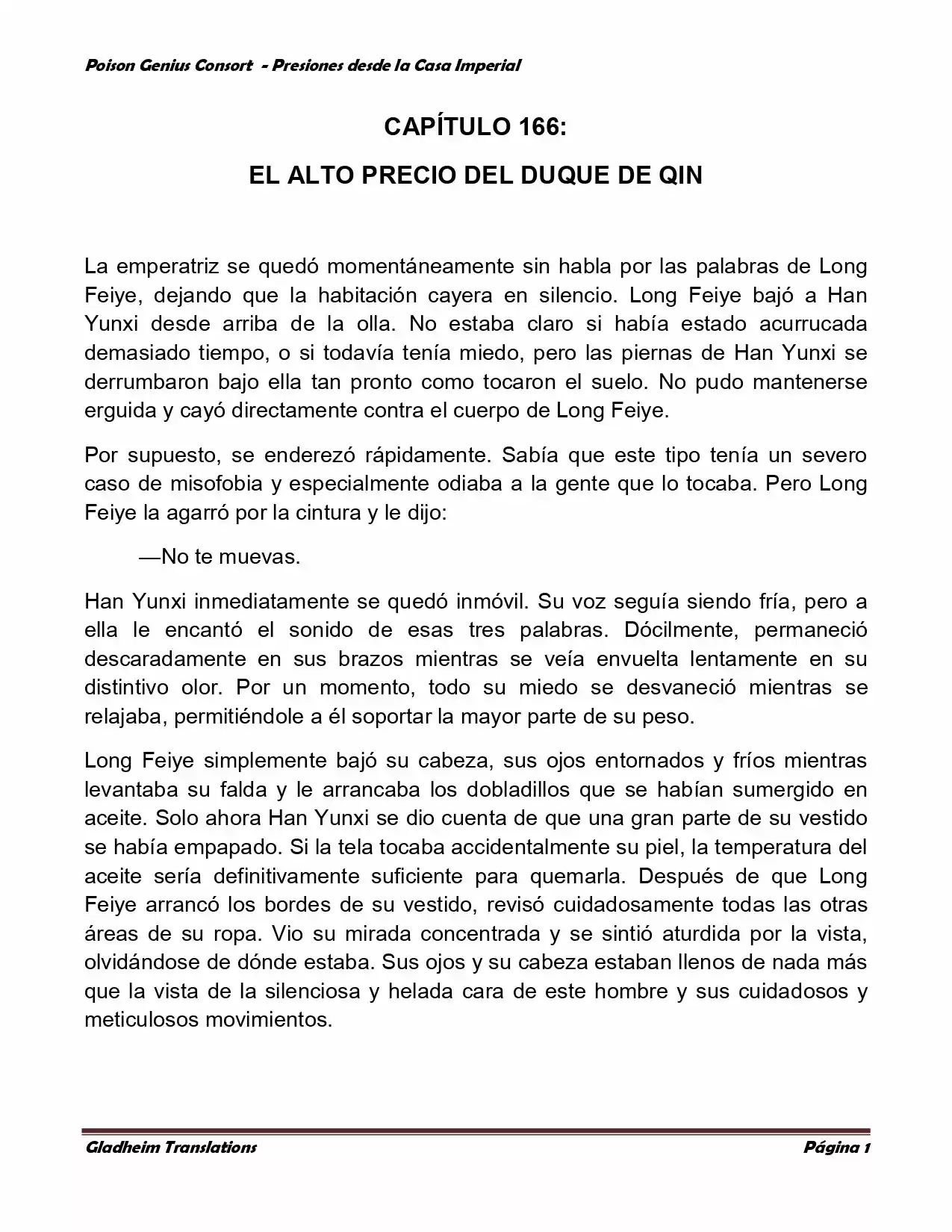 Poison Genious Consort (Novela) - Capítulo 166 - Página 1 - LectorTMOo