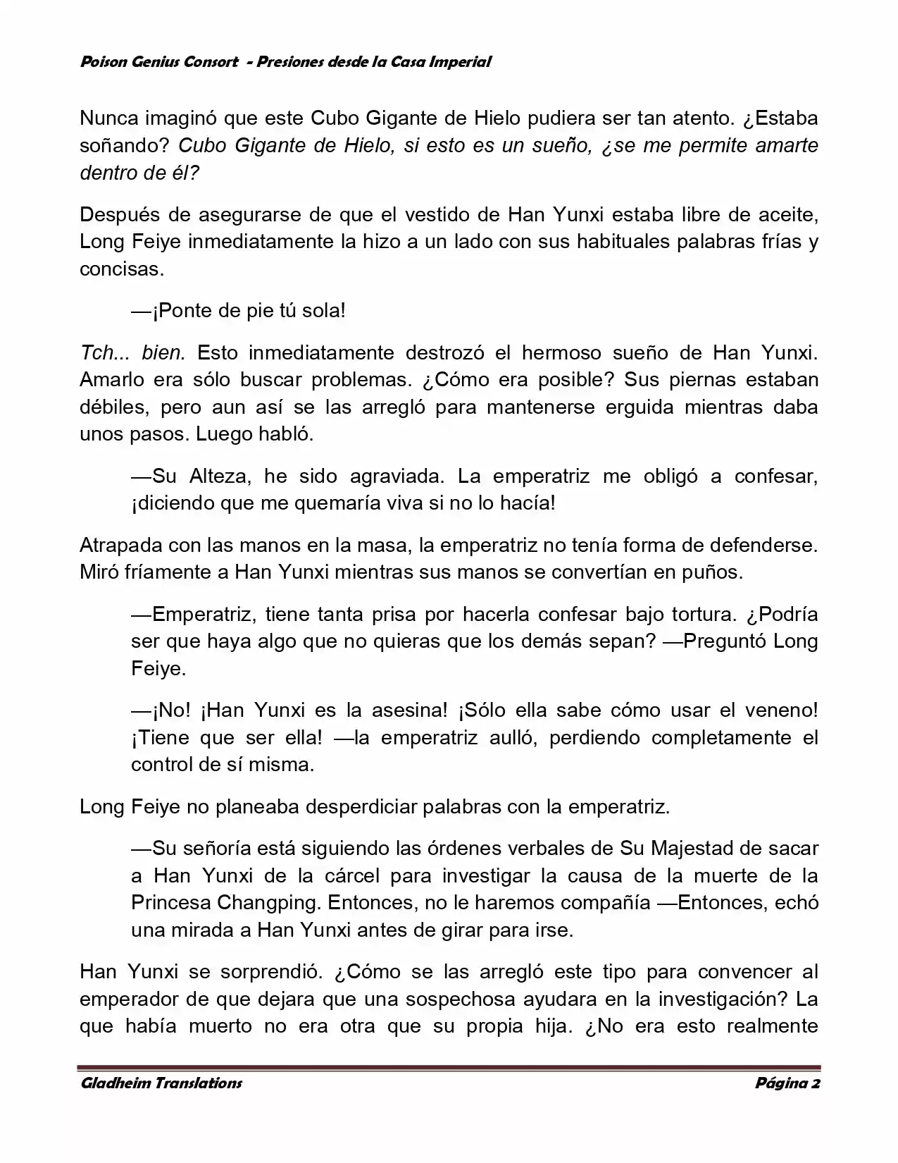 Poison Genious Consort (Novela) - Capítulo 166 - Página 2 - LectorTMOo