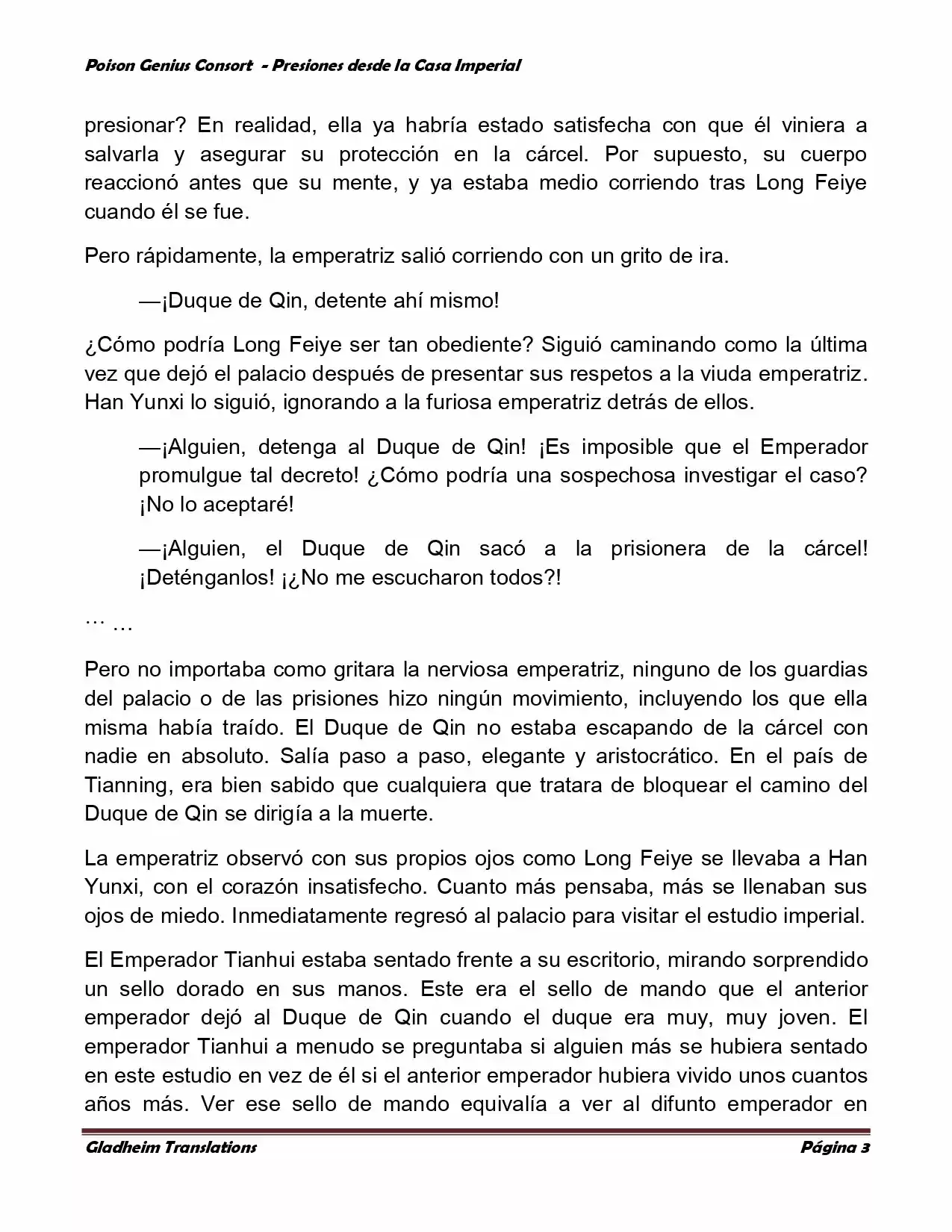 Poison Genious Consort (Novela) - Capítulo 166 - Página 3 - LectorTMOo