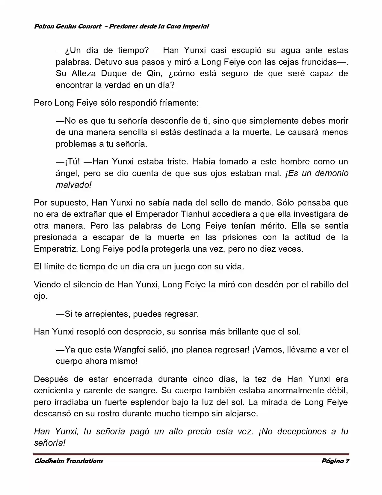 Poison Genious Consort (Novela) - Capítulo 166 - Página 7 - LectorTMOo