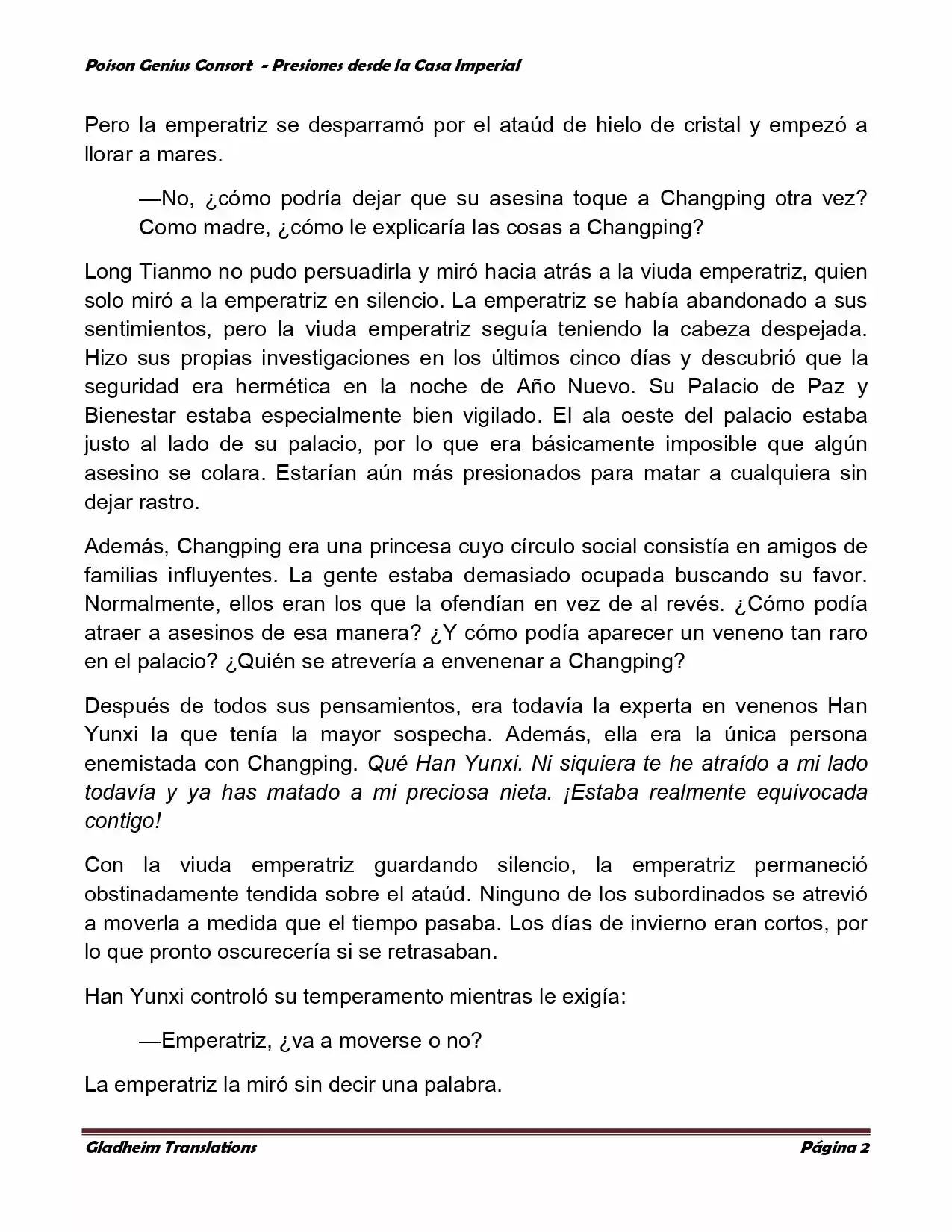 Poison Genious Consort (Novela) - Capítulo 167 - Página 2 - LectorTMOo