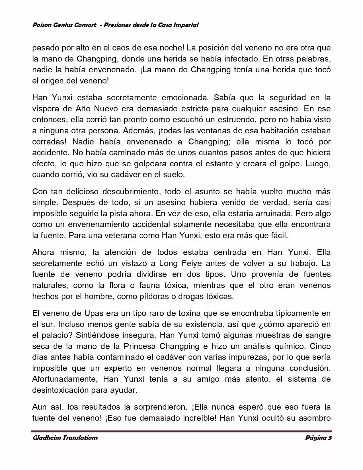 Poison Genious Consort (Novela) - Capítulo 167 - Página 5 - LectorTMOo