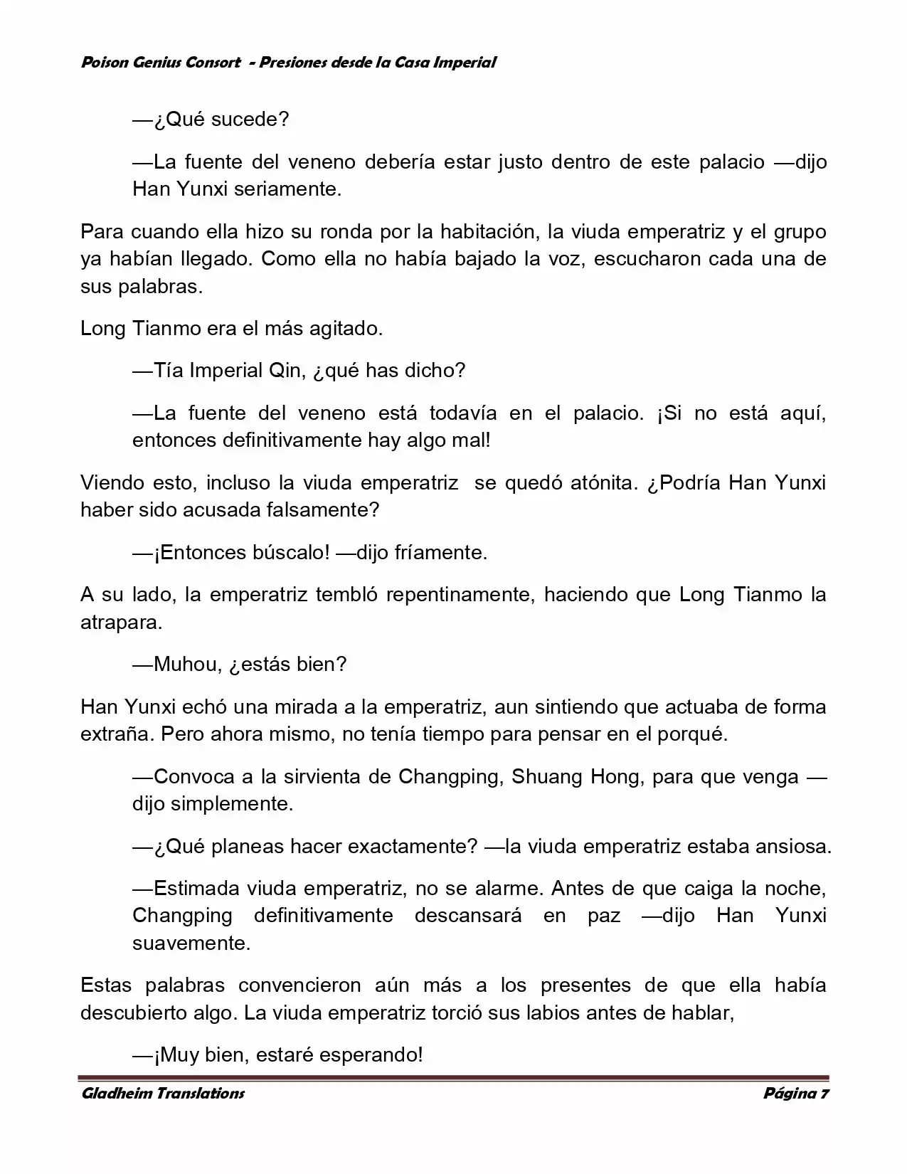 Poison Genious Consort (Novela) - Capítulo 167 - Página 7 - LectorTMOo