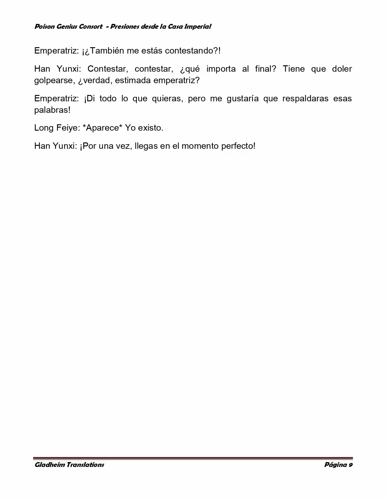 Poison Genious Consort (Novela) - Capítulo 167 - Página 9 - LectorTMOo